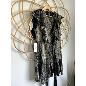 Elegant Snake Print Dress